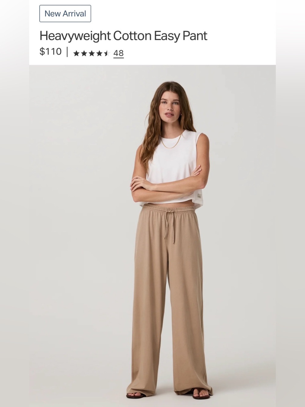 Vuori Heavyweight Cotton Easy Pant, NWT $110)!